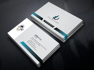 Business card design branding business card clean design flat icon identity logo typography vector