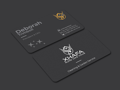 Business card concept black branding business card clean design flat icon identity logo typography