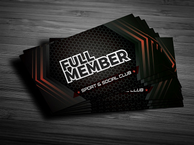 Member card design branding business card clean design flat icon identity logo sport sports logo typography