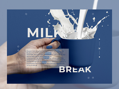 Milk concept webdesign website