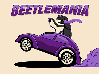 Beetlemania bigdaddyroth hotrod illustraion illustration illustration art illustration digital illustrations minimalist seattle simple vintage vwbeetle