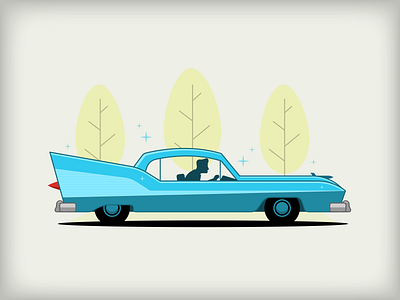 50s Car Doodle illustraion illustration illustration art illustration digital illustrations illustrator retro seattle simple