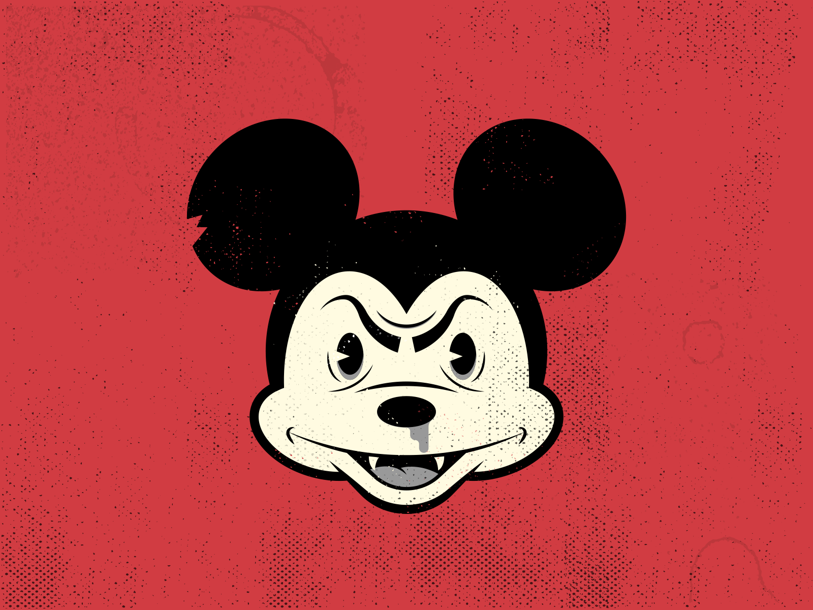 Grunge Mickey by Rick Hines on Dribbble