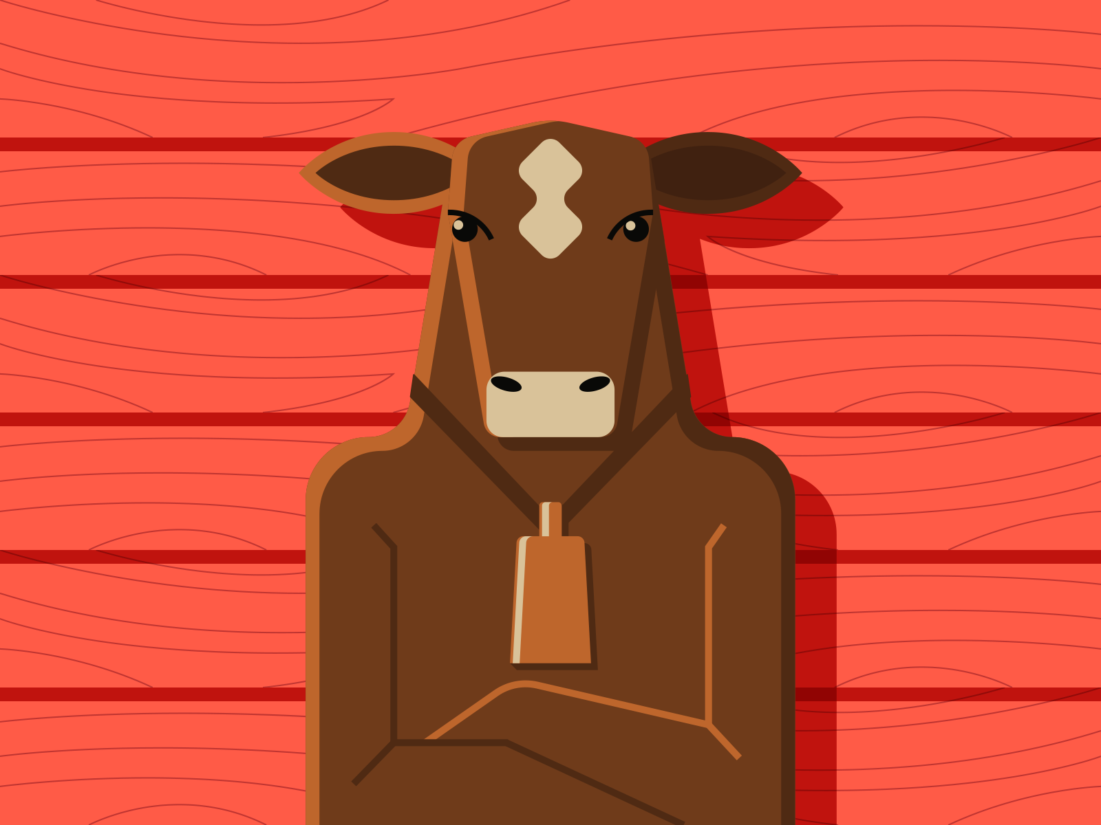 Mad Cow by Rick Hines on Dribbble