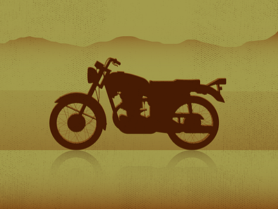 Honda Dusk dusk honda illustraion illustration illustration art illustration digital illustrations illustrator minimalist motorcycle retro seattle simple
