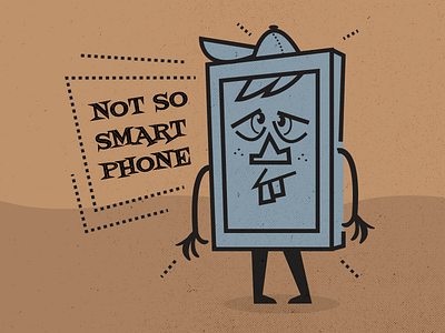 Not So Smart Phone illustraion illustration illustration art illustration digital illustrations minimalist seattle