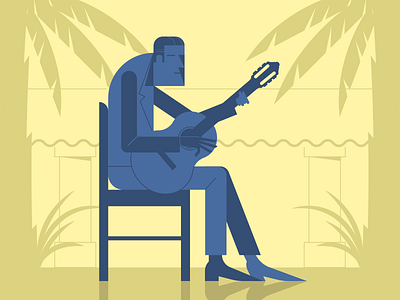 Spanish Guitar illustraion illustration illustration art illustration digital illustrations minimalist seattle