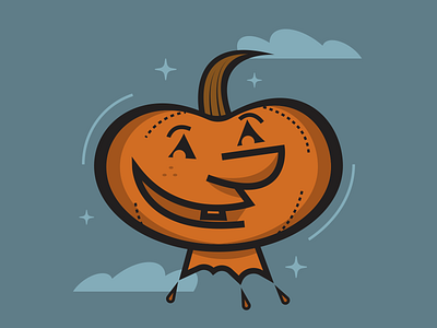 Pumpkin Face illustraion illustration illustration art illustration digital illustrations minimalist seattle