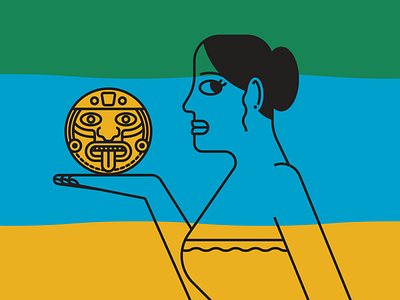 Aztec Sun aztec illustraion illustration illustration art illustration digital illustrations minimalist seattle sun