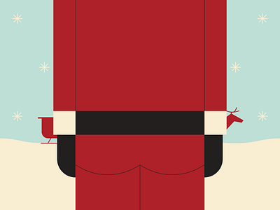 Nagging Obligation christmas illustraion illustration illustration art illustration digital illustrations minimalist santa seattle sleigh