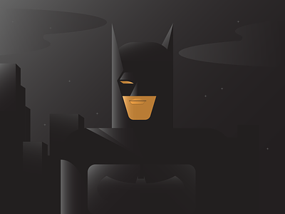 Batman batman illustraion illustration illustration art illustration digital illustrations minimalist seattle