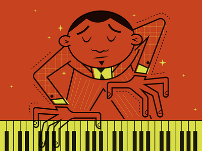 Killin' It! design illustraion illustration illustration art illustration digital illustrations jazz minimalist piano seattle