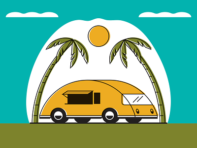 Taco Truck illustraion illustration illustration art illustration digital illustrations minimalist seattle