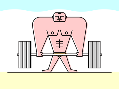 Lifter illustraion illustration illustration art illustration digital illustrations minimalist seattle