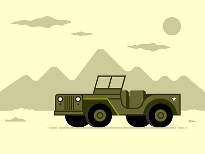 Jeep army illustration illustration art illustration digital illustrations jeep seattle vehicle