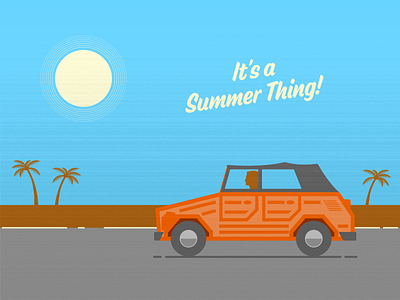 Summer Thing illustration illustration art illustration digital illustrations seattle summer vw thing