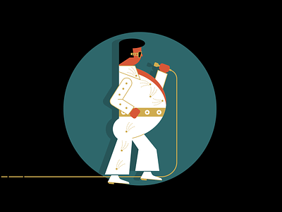 Elvis elvis presley illustration illustration art illustration design illustration digital king rock roll