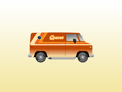 Chevy Van 70s chevy van illustration illustration art illustration digital van