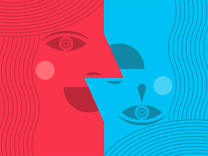 Two Face illustration illustration art illustration digital