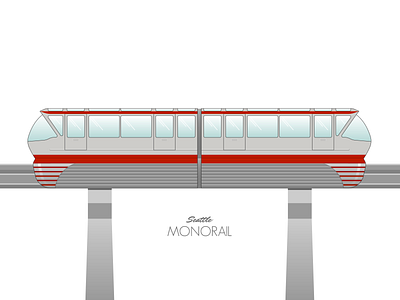 Monorail illustraion illustration illustration art illustration digital illustrations seattle