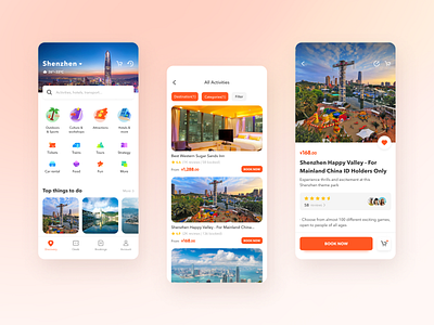 Travel App UI Interface Design