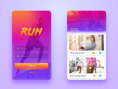 2017#Shot6 Running APP Login&Dynamic