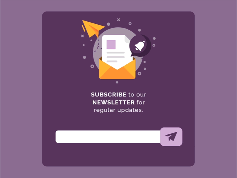 Daily UI Challenge #026 Subscribe animation app daily ui illustration subscribe ui ui design uiux ux ux design vector website