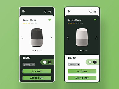 Daily UI Challenge Day 33 #033 Customize Product adobe xd app colors customize product daily ui design flat google google home minimal product