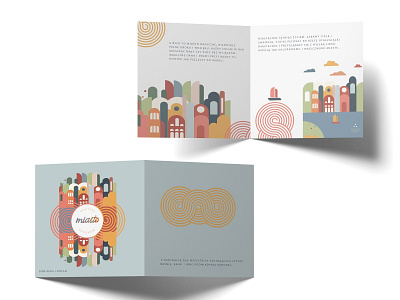 Magiczne Miasto książka ikona ilustracja projekt typografia wektor