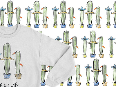 Nadruk Koszulki Kaktus ilustracja projekt