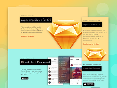 Designer Timeline - Responsive Preview colors landing product saturation sketch yellow