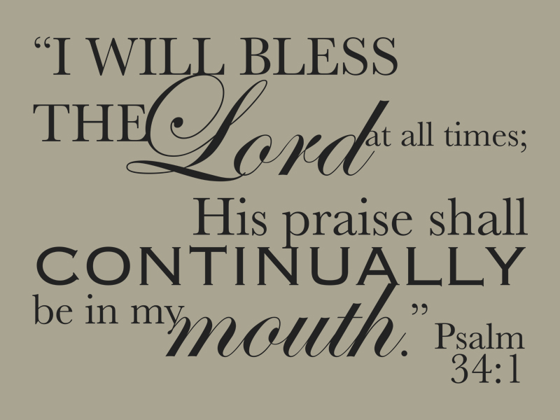 I Will Bless The Lord By Dave Poore On Dribbble