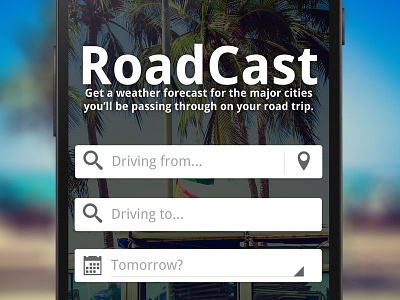 Road Trip Forecast app