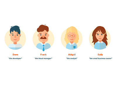 Sift Personas 1 character illustration people personas vector