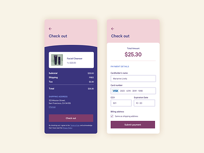 Daily UI 002 — Checkout check out flow checkout creditcard daily ui daily ui 002 daily ui challenge ecommerce payment