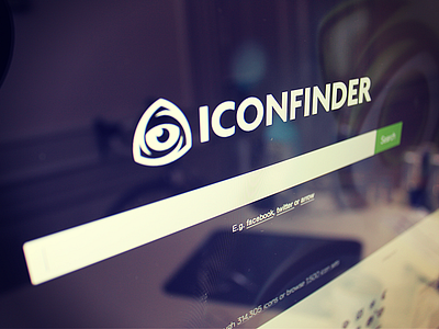 New logo and homepage for Iconfinder.com design homepage iconfinder icons logo