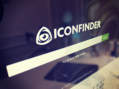 New logo and homepage for Iconfinder.com