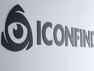 New logo on the wall at Iconfinder HQ