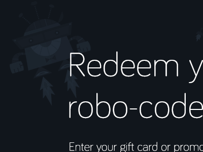 Giftcard page iconfinder robots