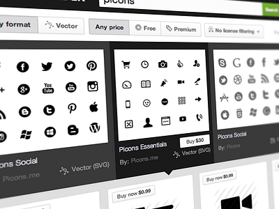 Icon sets in search results iconfinder