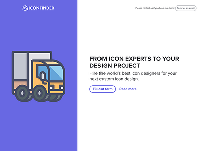 Custom icon design landing page iconfinder iconfinder pro icons