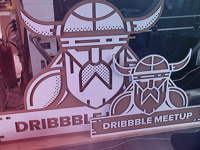 Dribbble meetup logo