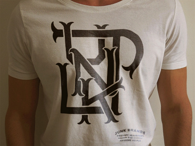 Junk Brands: Team Shirt apparel apparel design fashion fashion design handtype illustration junkbrands showmeyourjunk tshirt typography