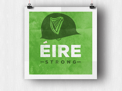 Veteran's Day 2015: Ireland gaelic green halftone ira ireland irish minimalism patriotic poster screen print veterans day world war 2