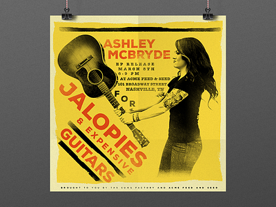 Ashley McBryde: EP Release Social Media album cover ashley mcbryde country music ep cover music poster nashville poster screen print social media
