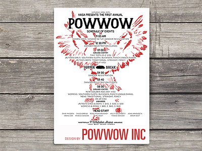 NASA UARK: Powwow Schedule caddo cherokee choctaw creek illustration native american osage program