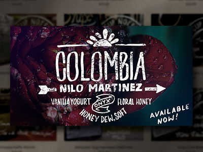 Onyx Coffee Lab: Web Slider arkansas cafe coffee colombia hand lettering hand type onyx wps