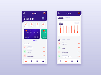 Mobile Banking Application account app bank bank app bank card design finance finance app mobile ui