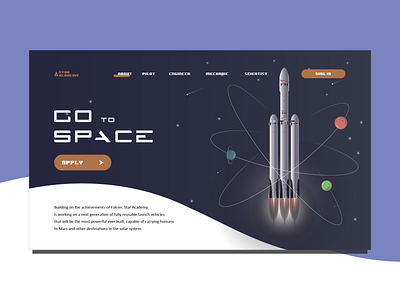 GO to SPACE adobe illustrator art concept design illustration illustration art illustrator ui ui ux design ux vector web