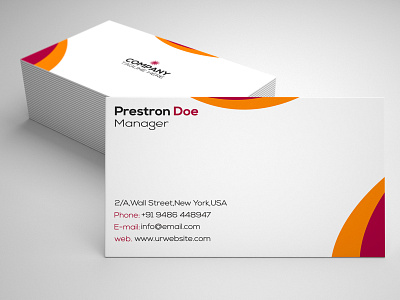 Business card branding design flat icon logo minimal type
